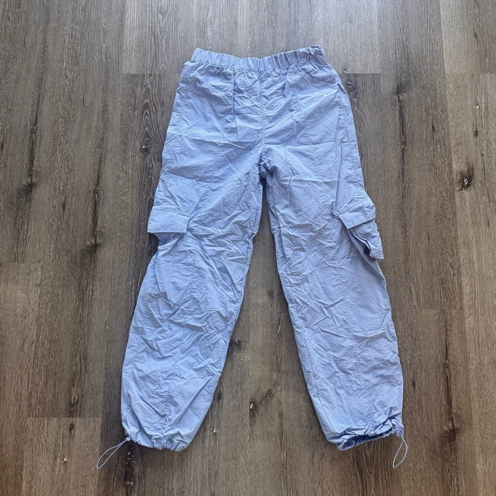 WILO The Label Light Blue Parachute Pants Relaxed Streetwear Dance Pants Size S